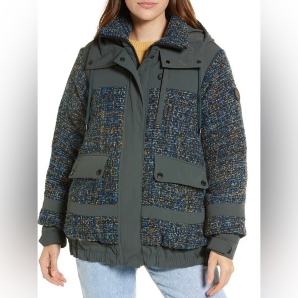 NOIZE Safara Mixed Media Jacket Wavelight Size Large